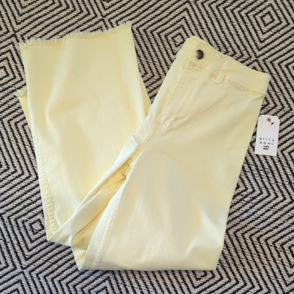 Billabong Light Yellow Denim Pants